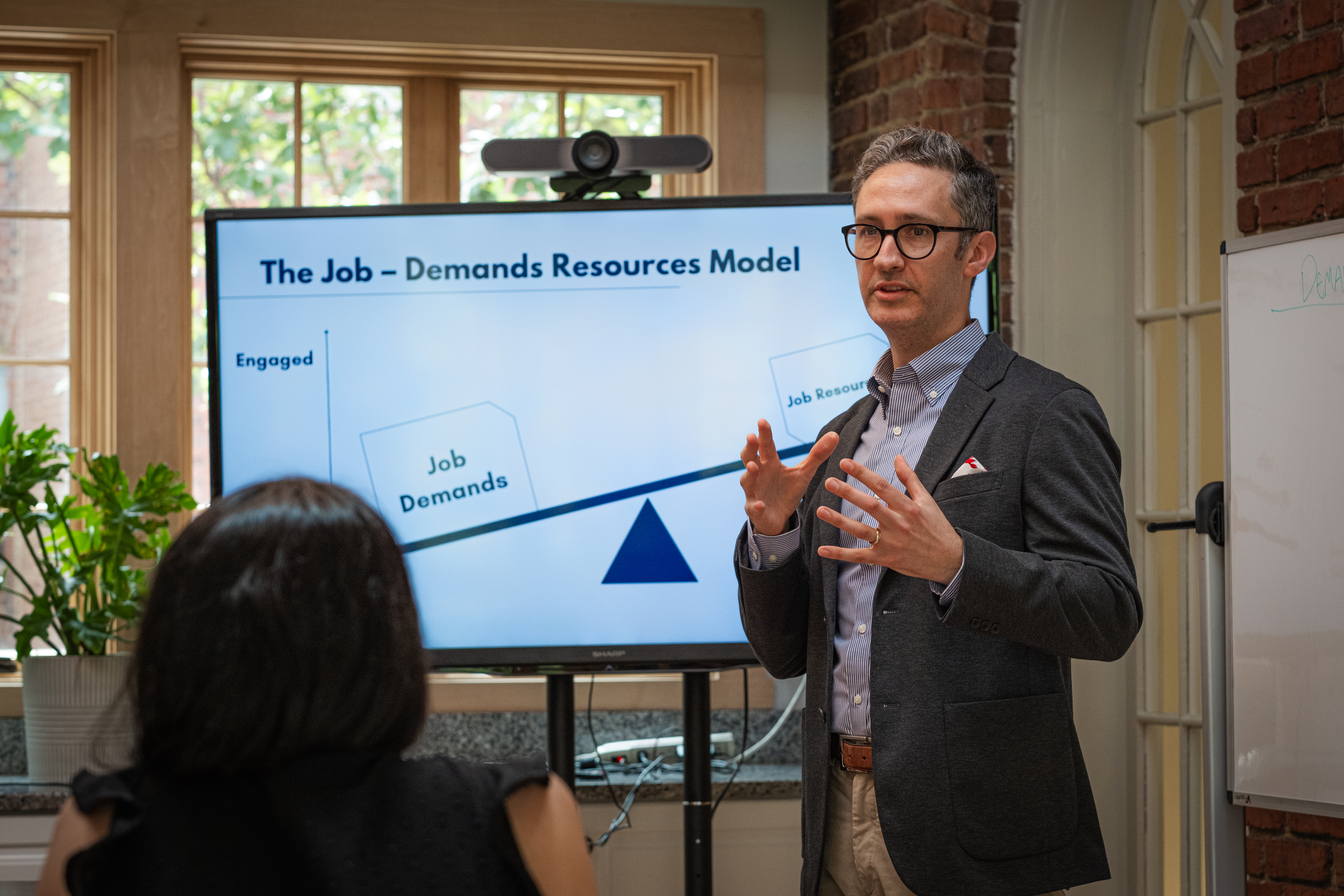 Dan Lawner facilitating a leadership workshop